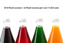 A 2 liter bottle of soda contains approximately 5.63 cans of soda. This calculation is based on the standard size of a soda can, which is 12 fluid ounces.