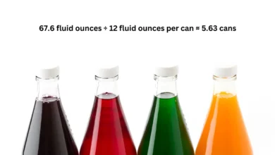 A 2 liter bottle of soda contains approximately 5.63 cans of soda. This calculation is based on the standard size of a soda can, which is 12 fluid ounces.