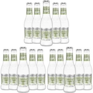 Fever Tree Sparkling Cucumber Tonic - Premium Quality Mixer and African soda- 200ml Bottle - Pack of 15