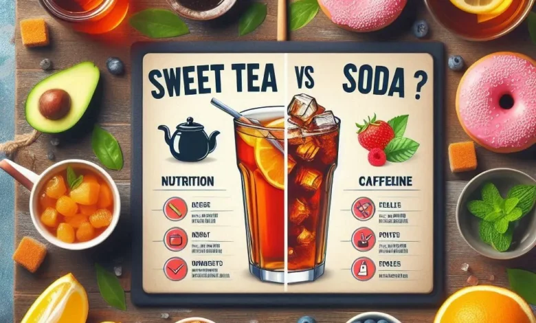 Is sweet tea better than soda? Discover the key differences in nutrition, health impacts, caffeine content, and more to find out which drink